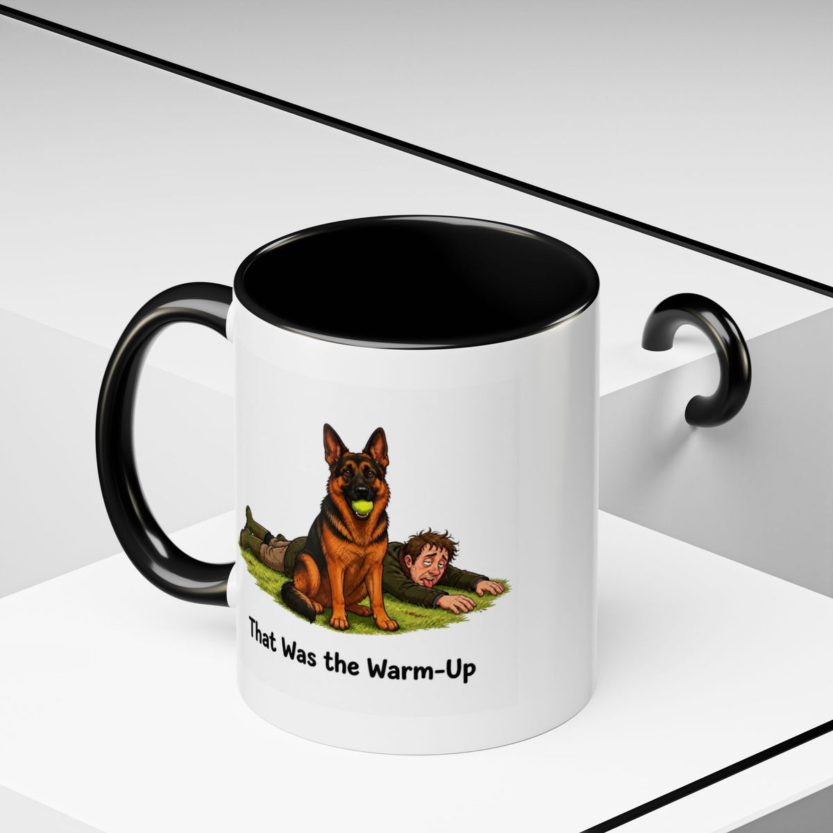 Warm-Up Mug - German Shepherd - Black & Red - Man