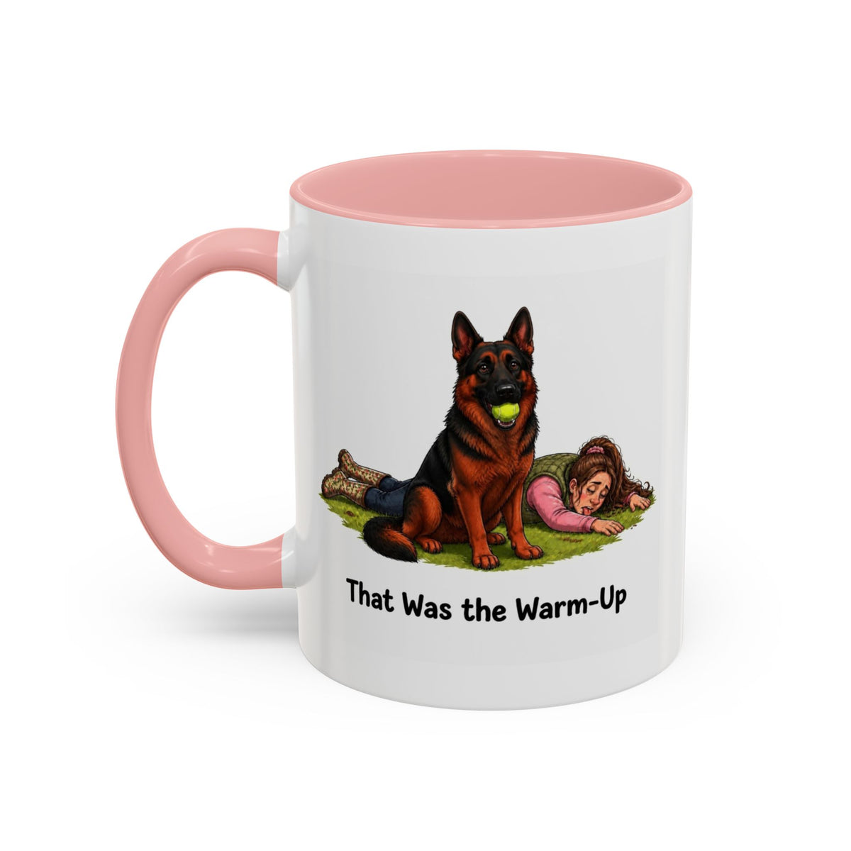 Warm-Up Mug - German Shepherd - Black & Red - Woman