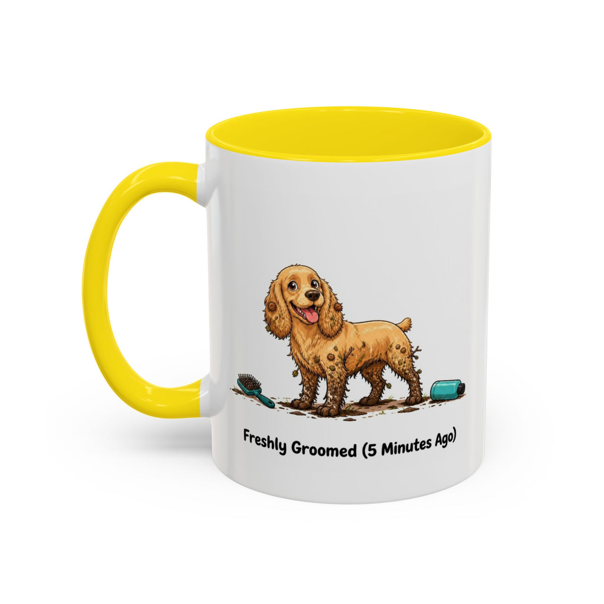 Freshly Groomed Mug - Cocker Spaniel - Yellow (Golden)