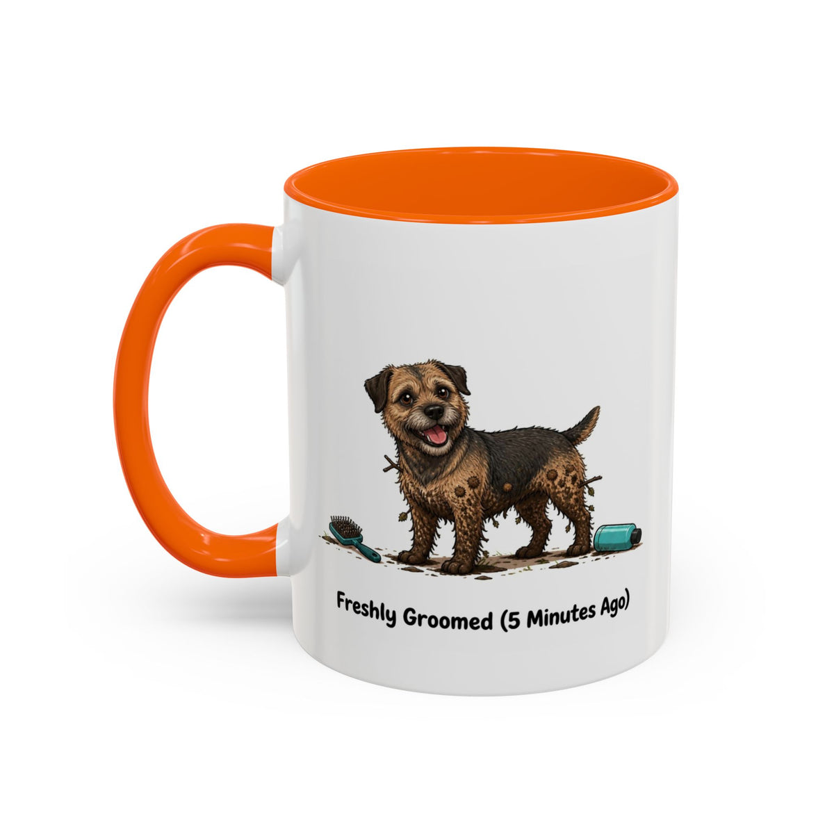 Freshly Groomed Mug - Border Terrier - Grizzle & Tan