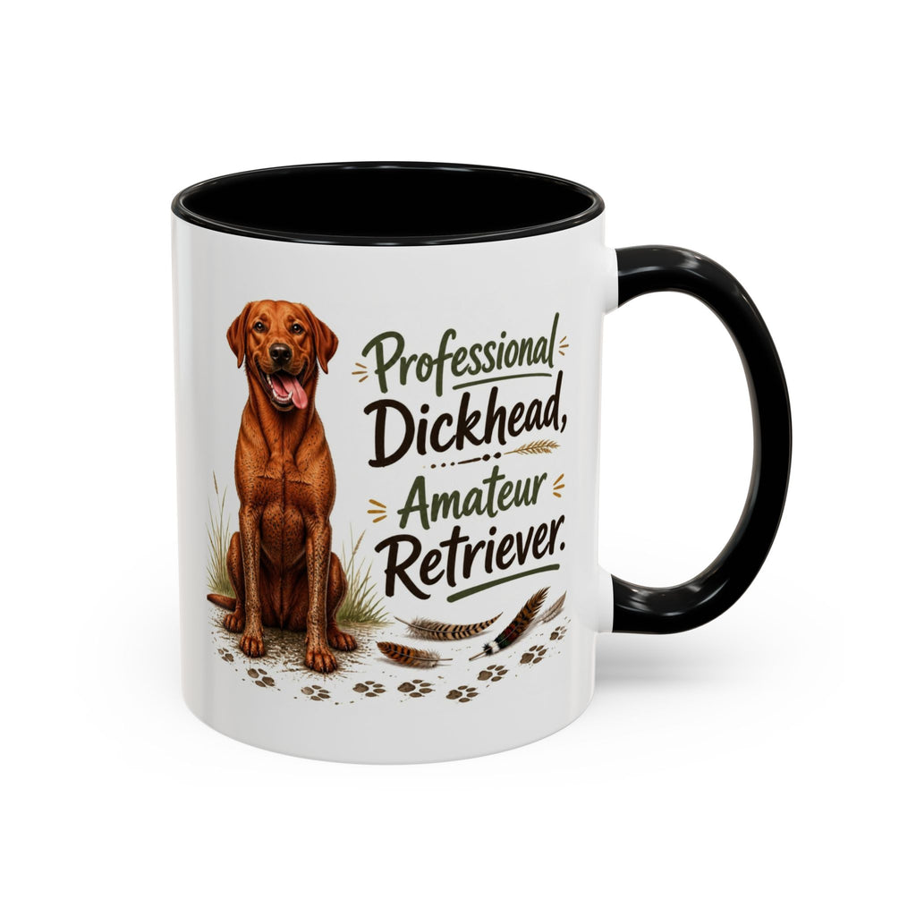 Funny Fox Red Labrador Mug - Professional Dickhead, Amateur Retriever, Working Gun Dog Gift, Pheasant Shooting Mug, 11oz