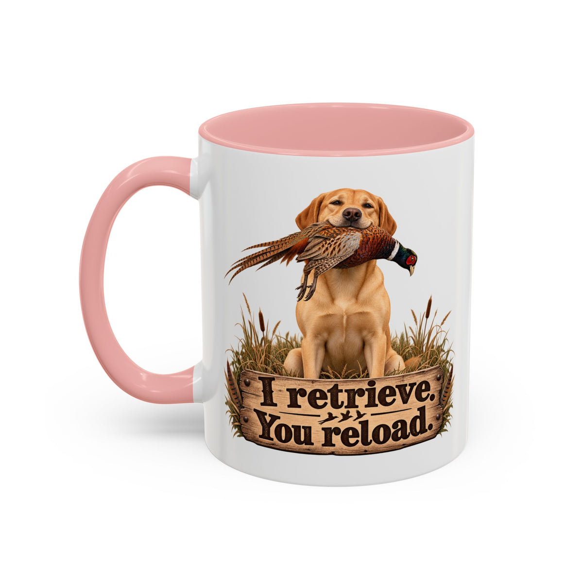 Funny Yellow Labrador Mug - I Retrieve You Reload, Gundog Owner Gift, Shooting Dog Lover Coffee Mug, 11oz