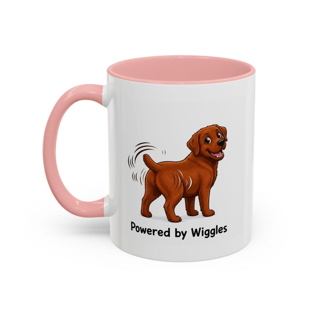 Powered by Wiggles Mug - Labrador - Fox Red