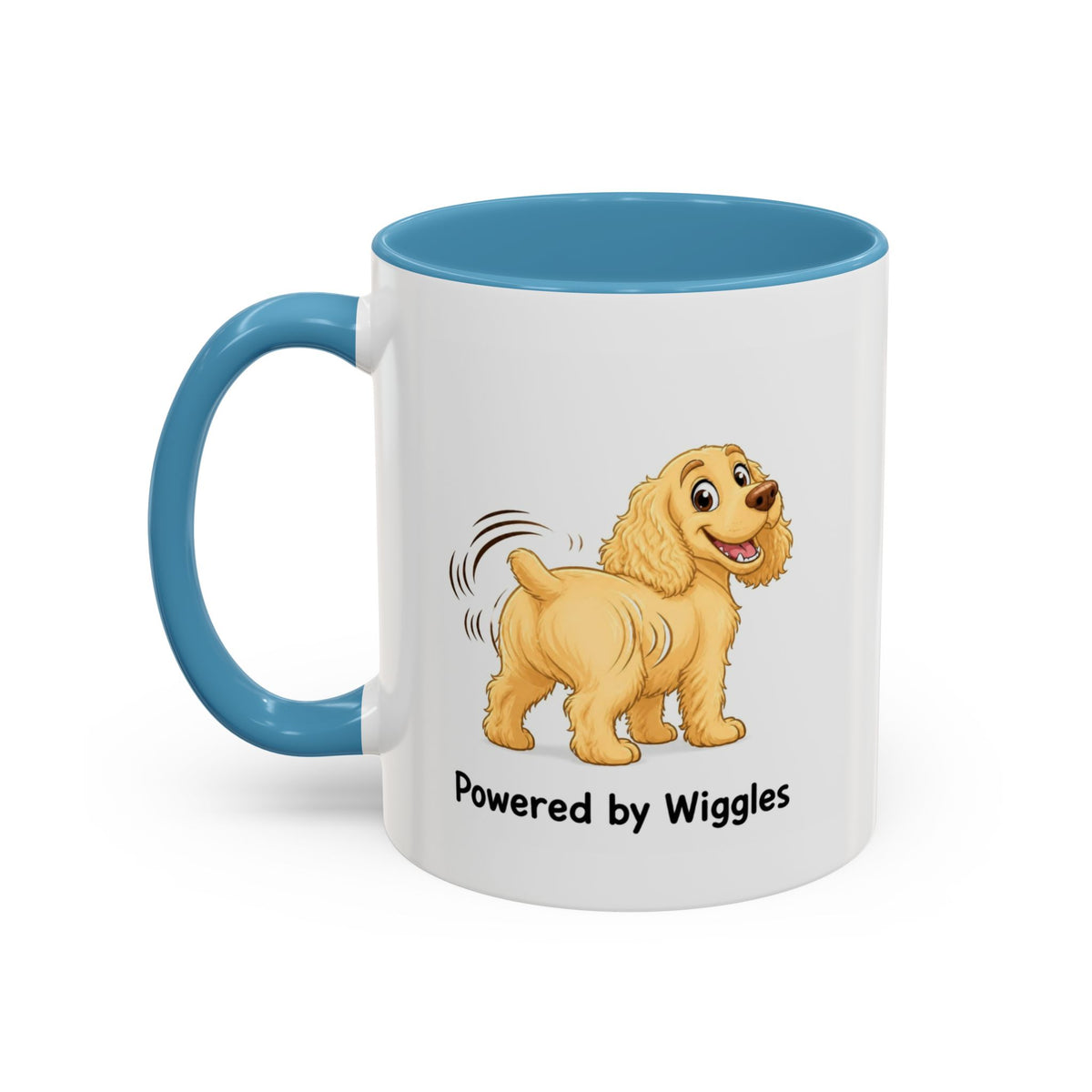Powered by Wiggles Mug - Cocker Spaniel - Yellow (Golden)