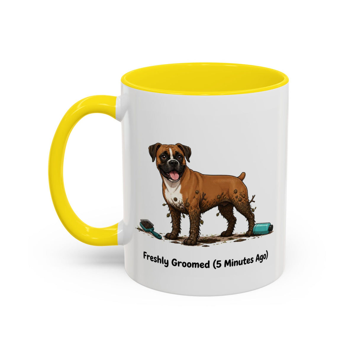 Freshly Groomed Mug - Boxer - Fawn