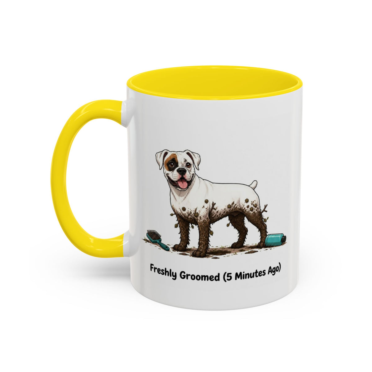 Freshly Groomed Mug - Boxer - White