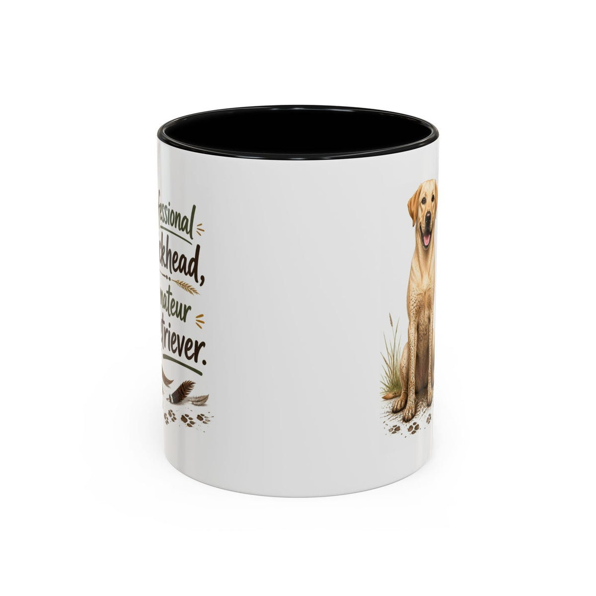Funny Yellow Labrador Mug - Professional Dickhead, Amateur Retriever, Working Gun Dog Gift, Pheasant Shooting Mug, 11oz