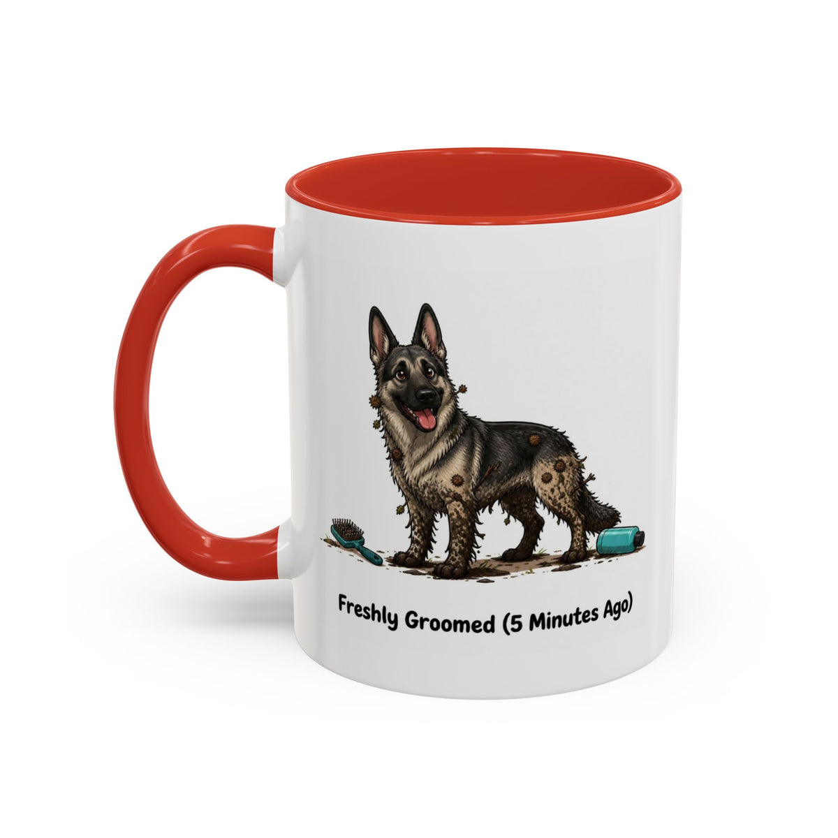 Freshly Groomed Mug - German Shepherd - Sable