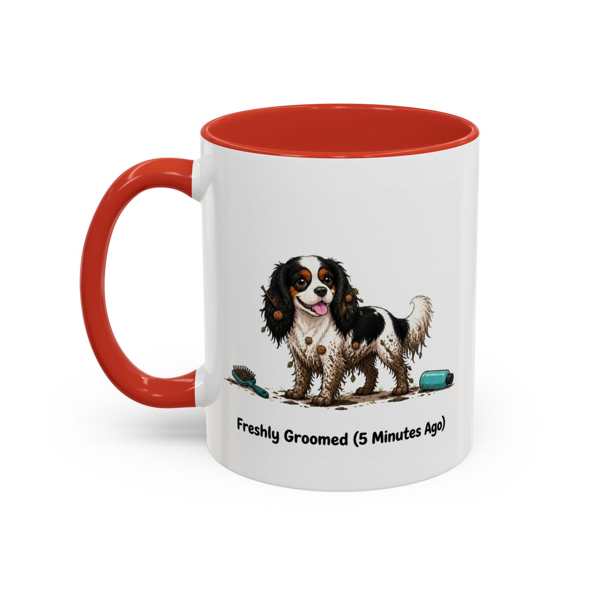 Freshly Groomed Mug - Cavalier King Charles Spaniel - Tricolour