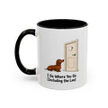 I Go Where You Go Mug - Mini Smooth Dachshund - Red