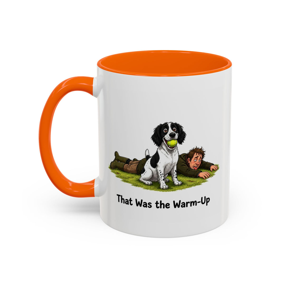 Warm-Up Mug - Springer Spaniel - Black & White - Man