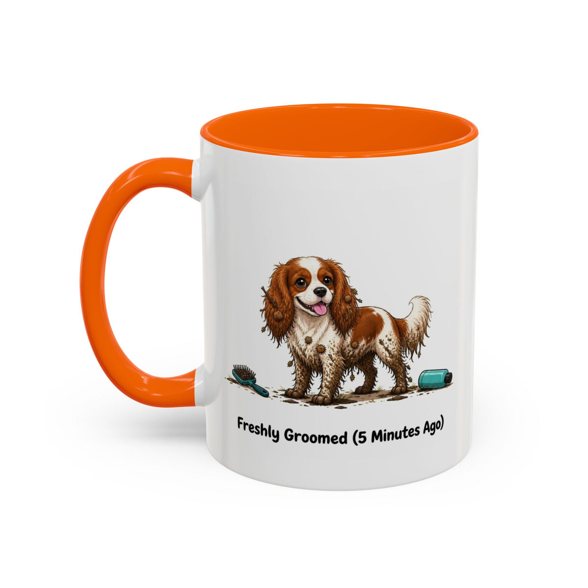 Freshly Groomed Mug - Cavalier King Charles Spaniel - Blenheim
