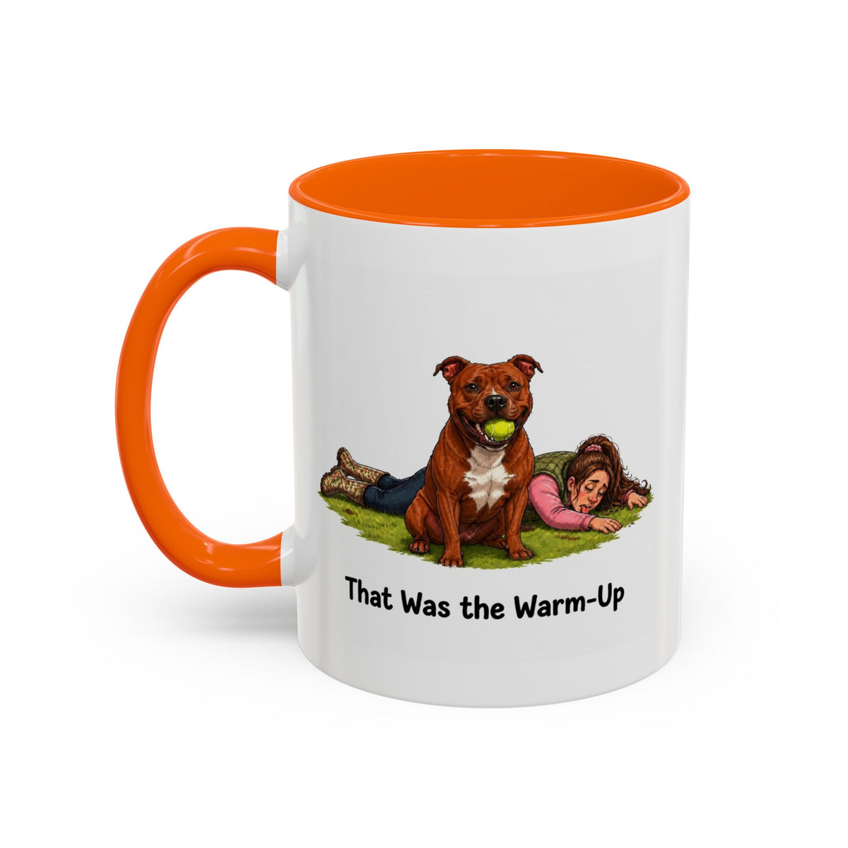Warm-Up Mug - Staffordshire Bull Terrier - Red - Woman