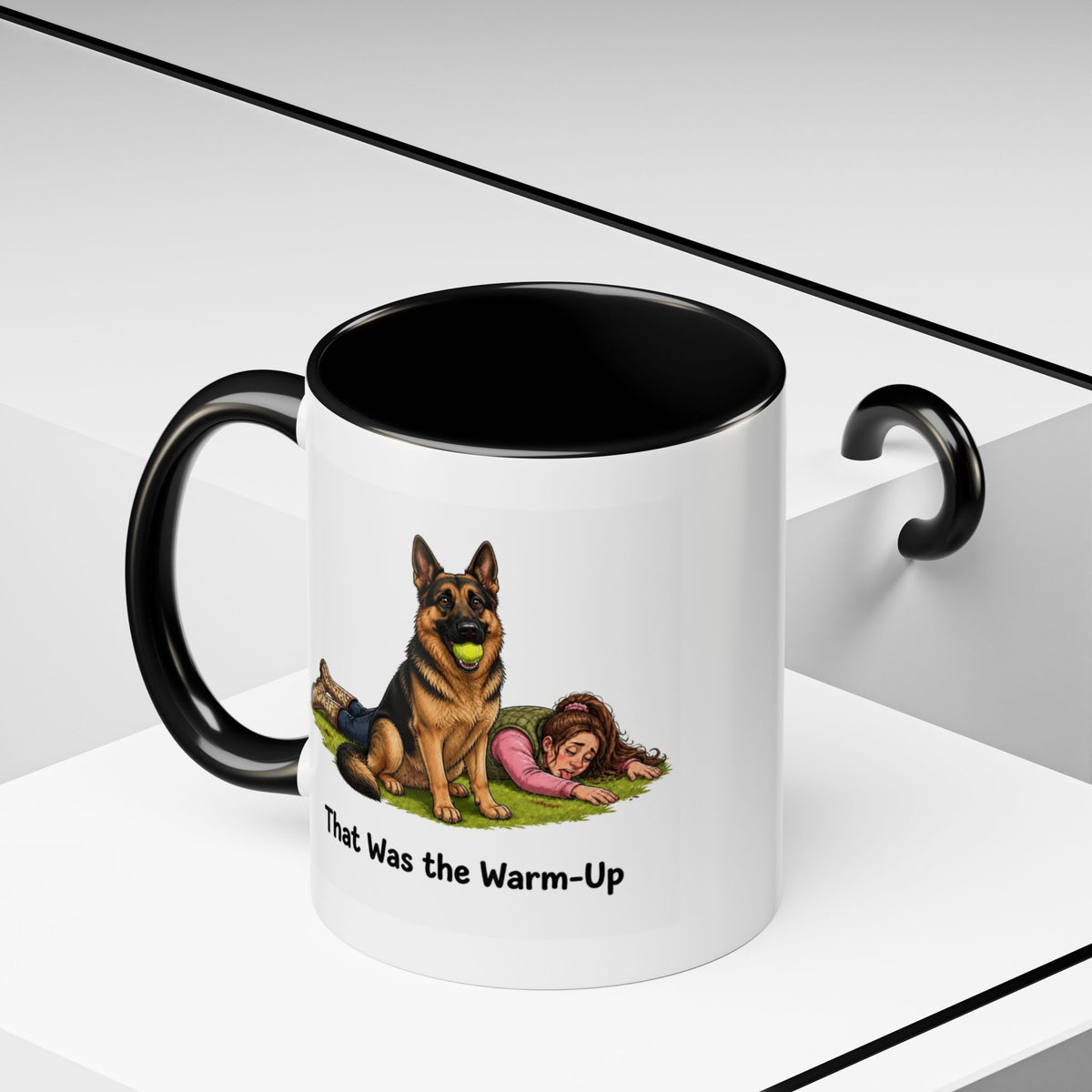 Warm-Up Mug - German Shepherd - Black & Tan - Woman