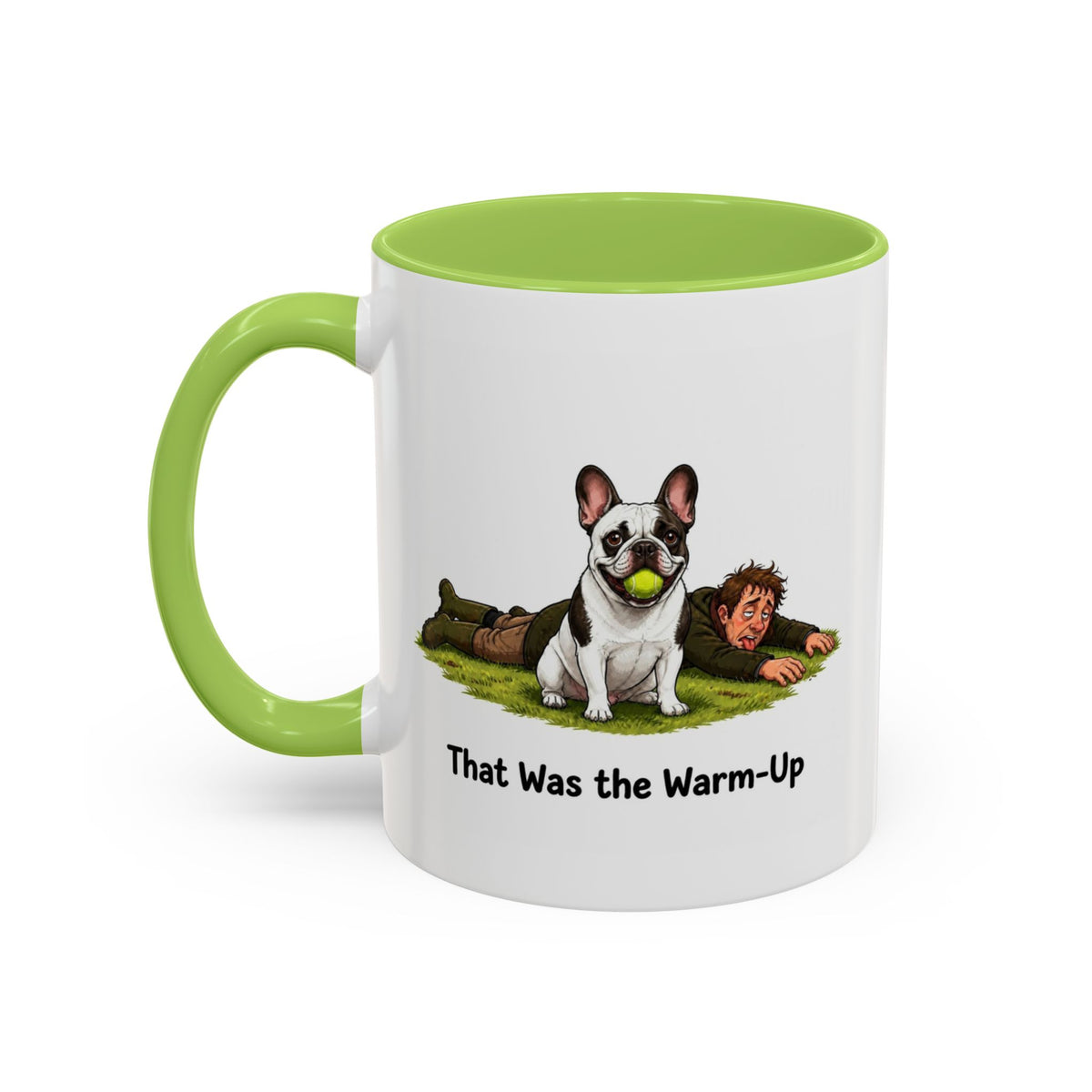 Warm-Up Mug - French Bulldog - Pied - Man