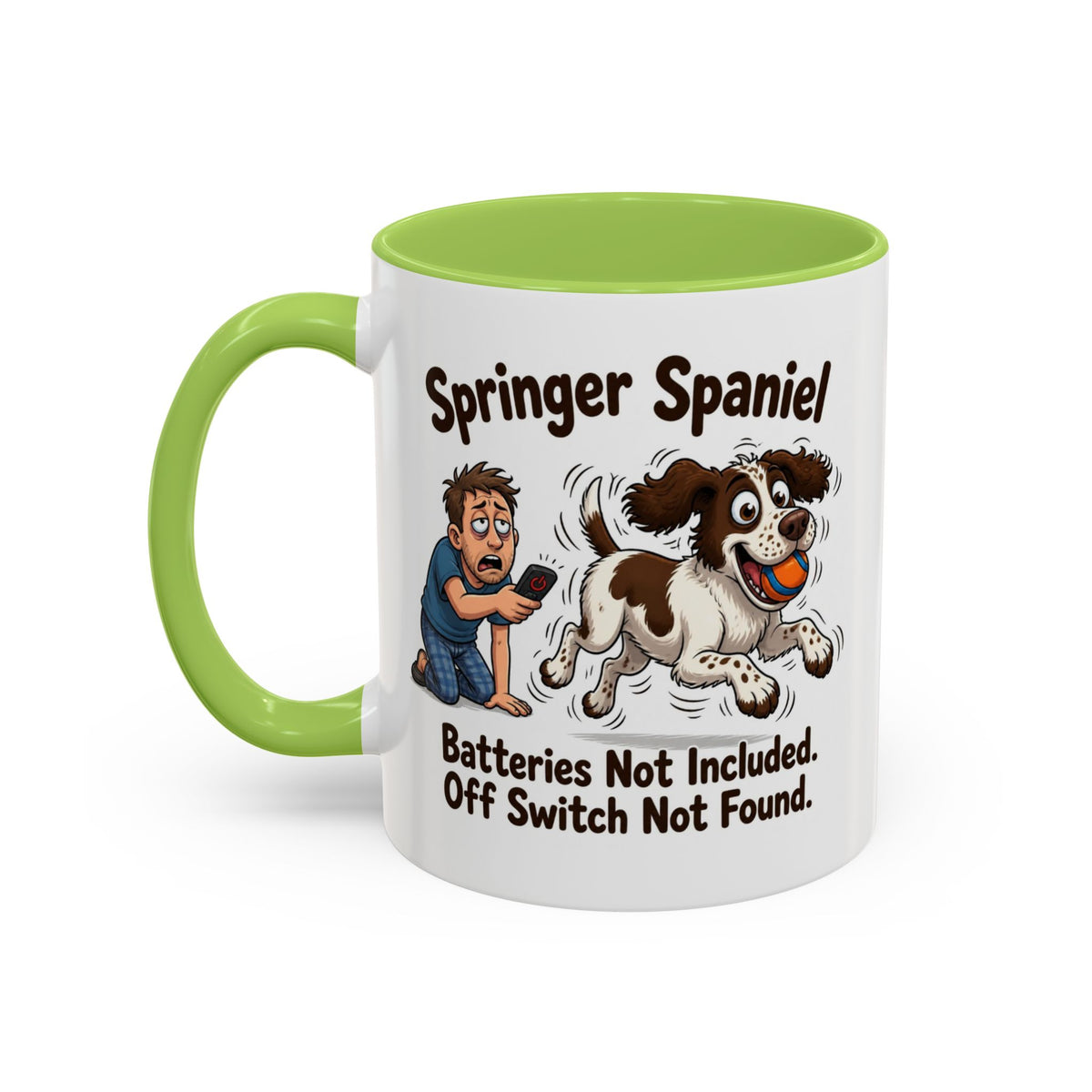 Off Switch Mug - Springer - Liver & White - Man