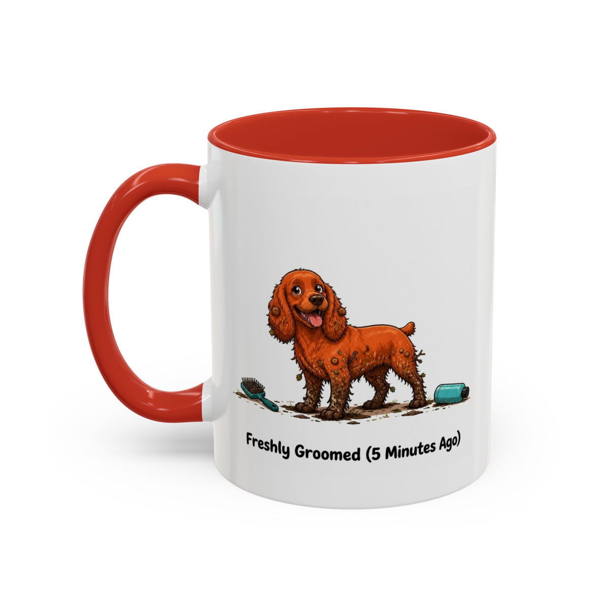 Freshly Groomed Mug - Cocker Spaniel - Red