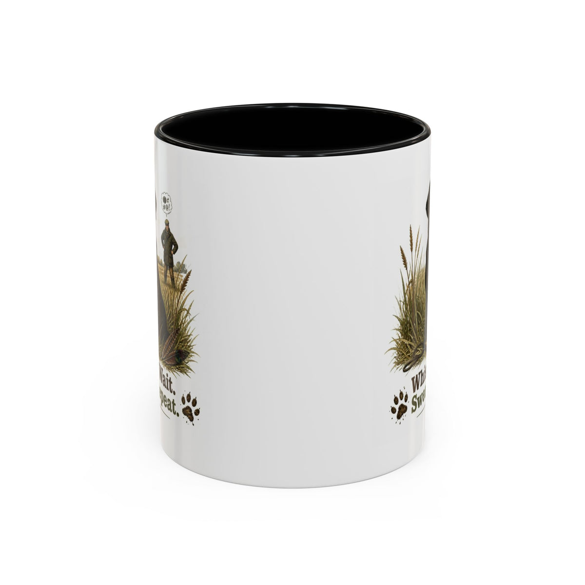 Funny Black Labrador Mug - Whistle. Wait. Swear. Repeat. Working Gun Dog Gift, Dog Training Mug, 11oz