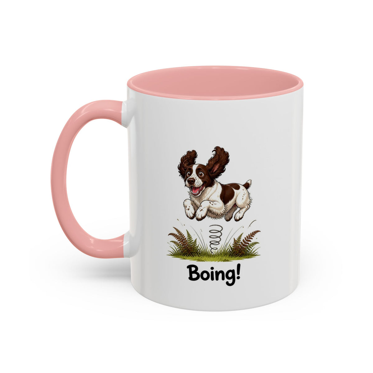 Boing Mug - Springer Spaniel - Liver & White