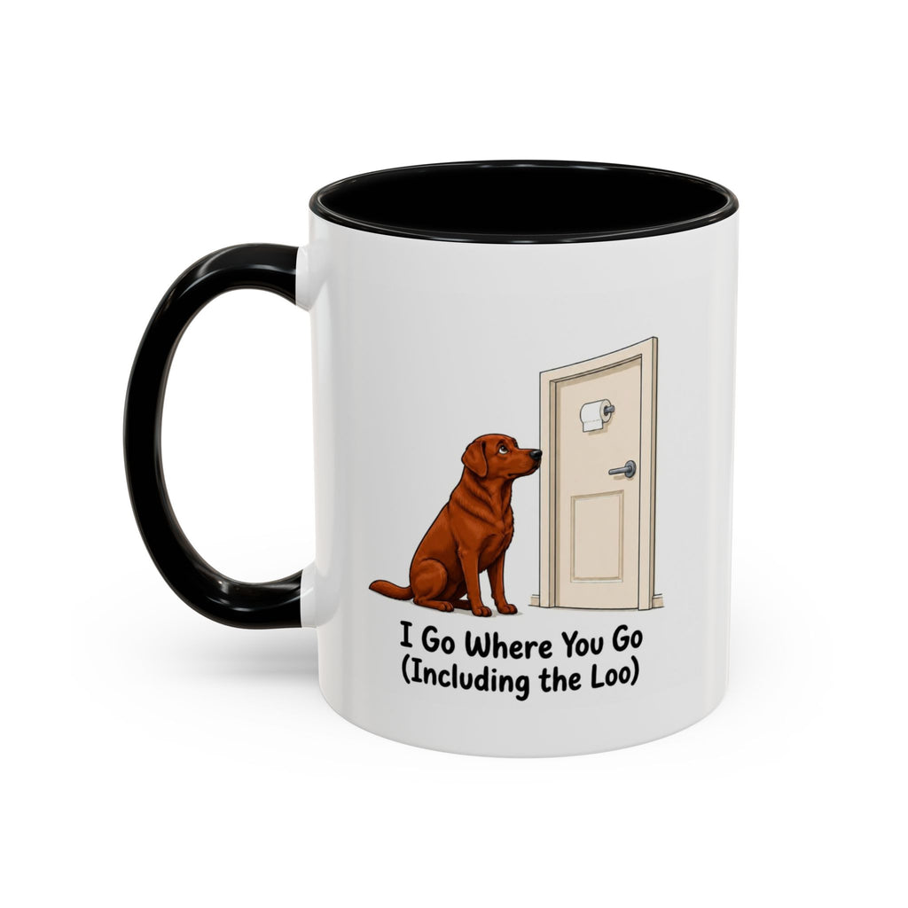 I Go Where You Go Mug - Labrador - Fox Red