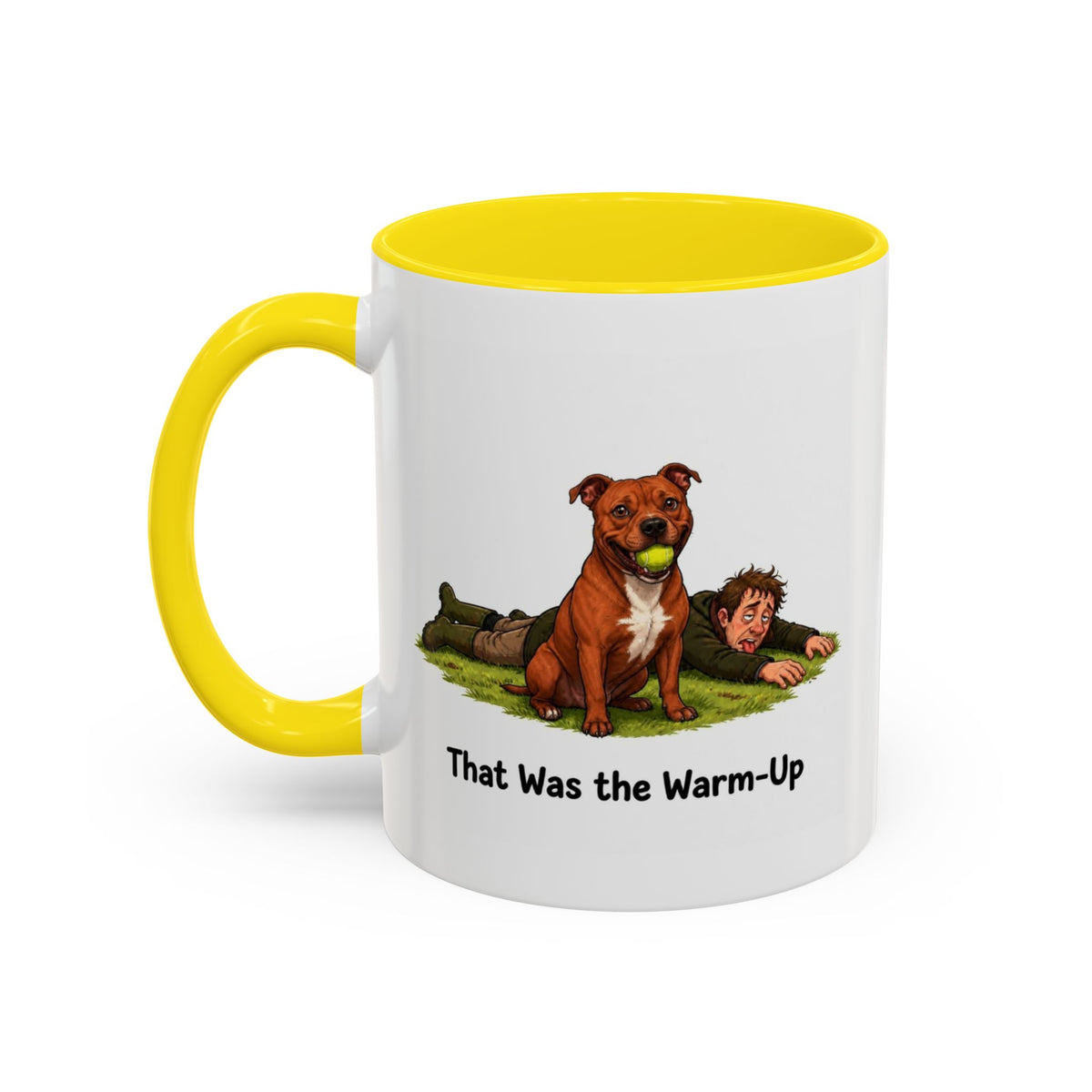 Warm-Up Mug - Staffordshire Bull Terrier - Red - Man