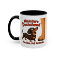 Fun Size Full Attitude Mug - Dachshund - Chocolate & Tan