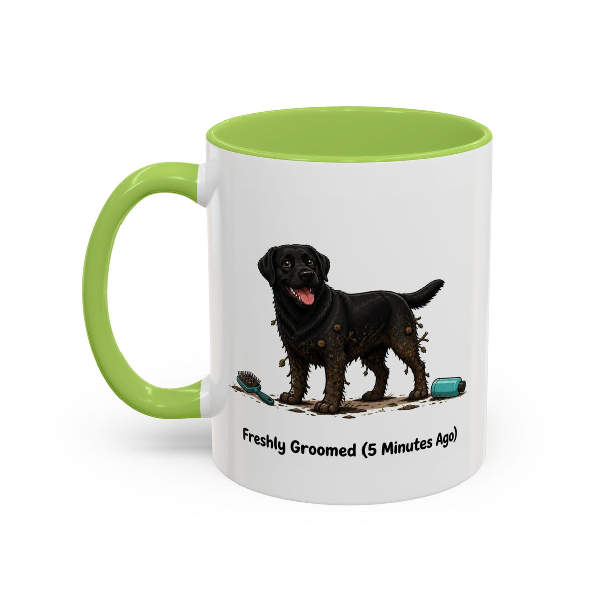 Freshly Groomed Mug - Labrador - Black