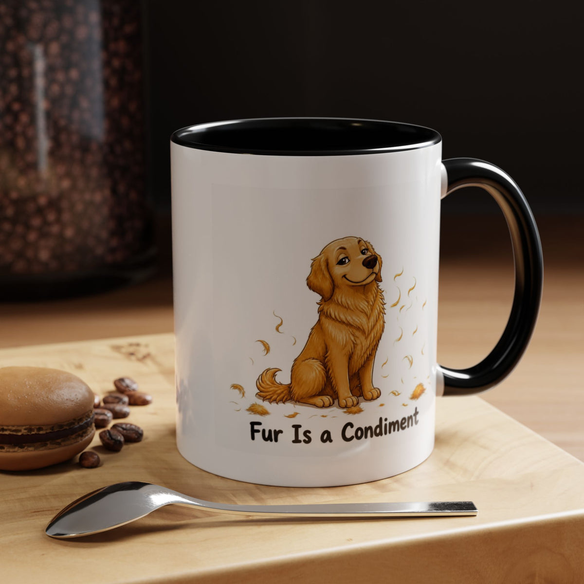 Fur Is a Condiment Mug - Golden Retriever - Golden