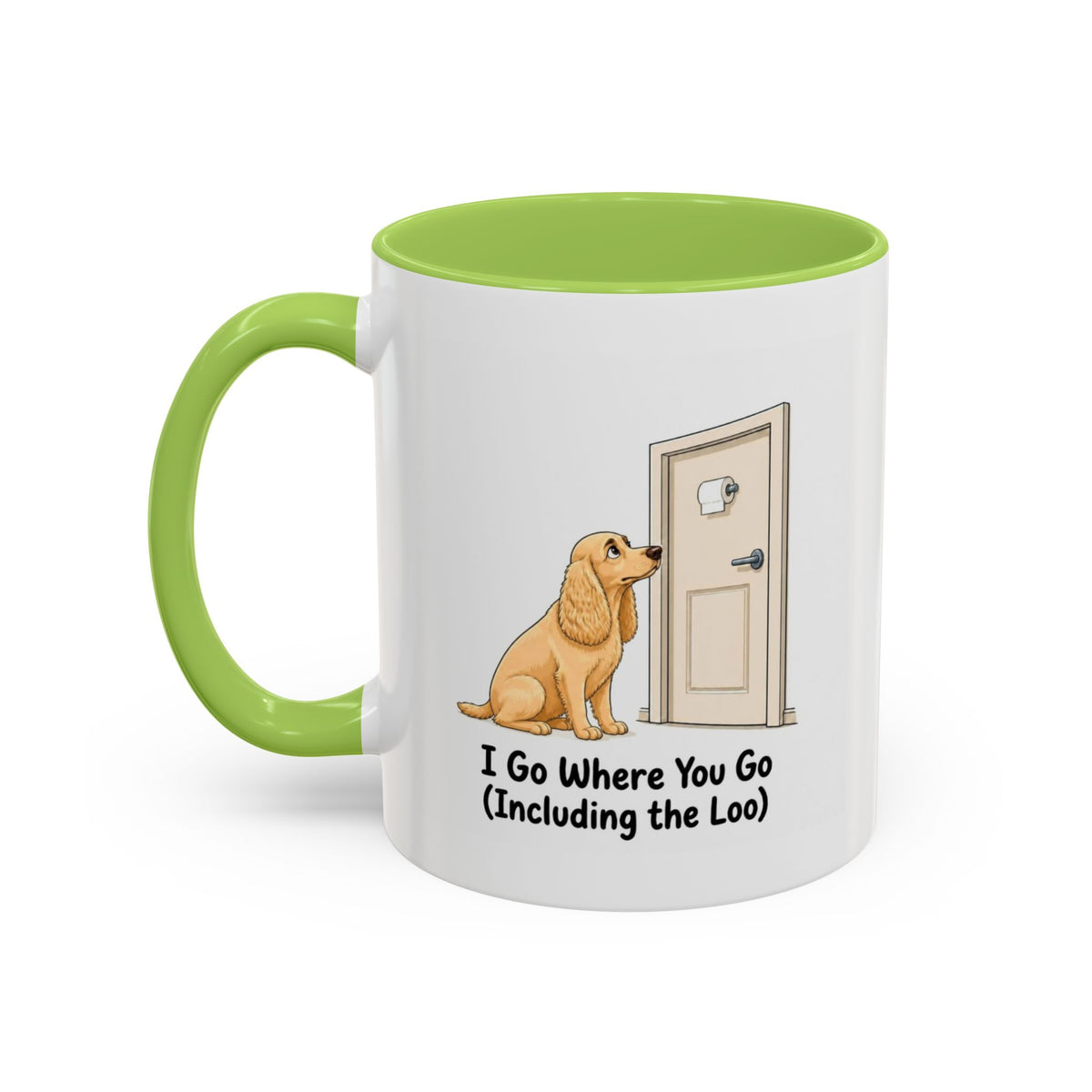 I Go Where You Go Mug - Cocker Spaniel - Yellow (Golden)