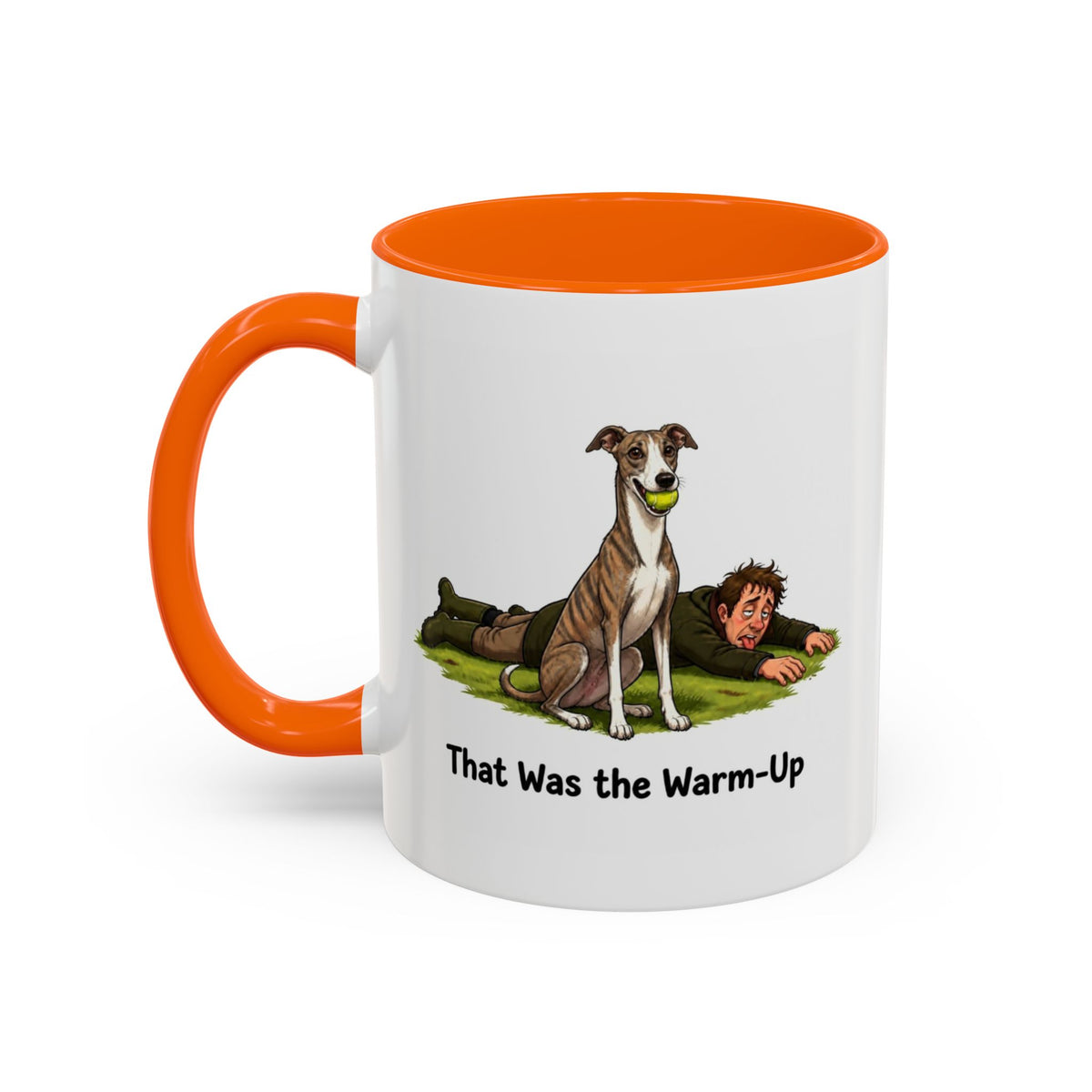 Warm-Up Mug - Whippet - Brindle - Man