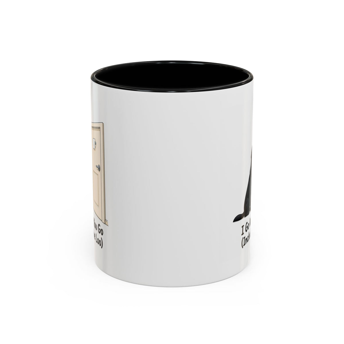 I Go Where You Go Mug - Labrador - Black