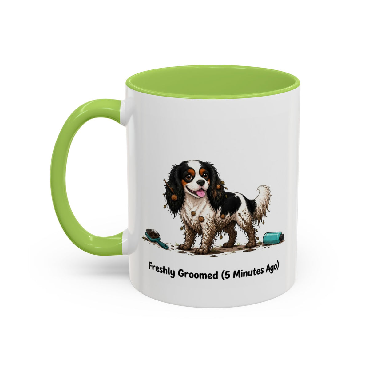 Freshly Groomed Mug - Cavalier King Charles Spaniel - Tricolour