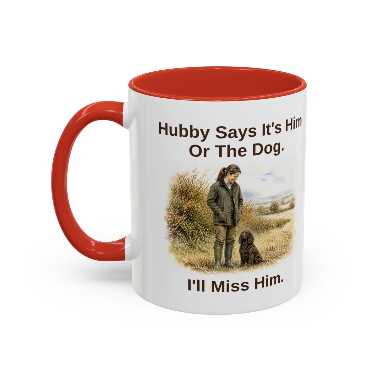 Hubby Says Mug - Cocker Spaniel - Brown - Brunette
