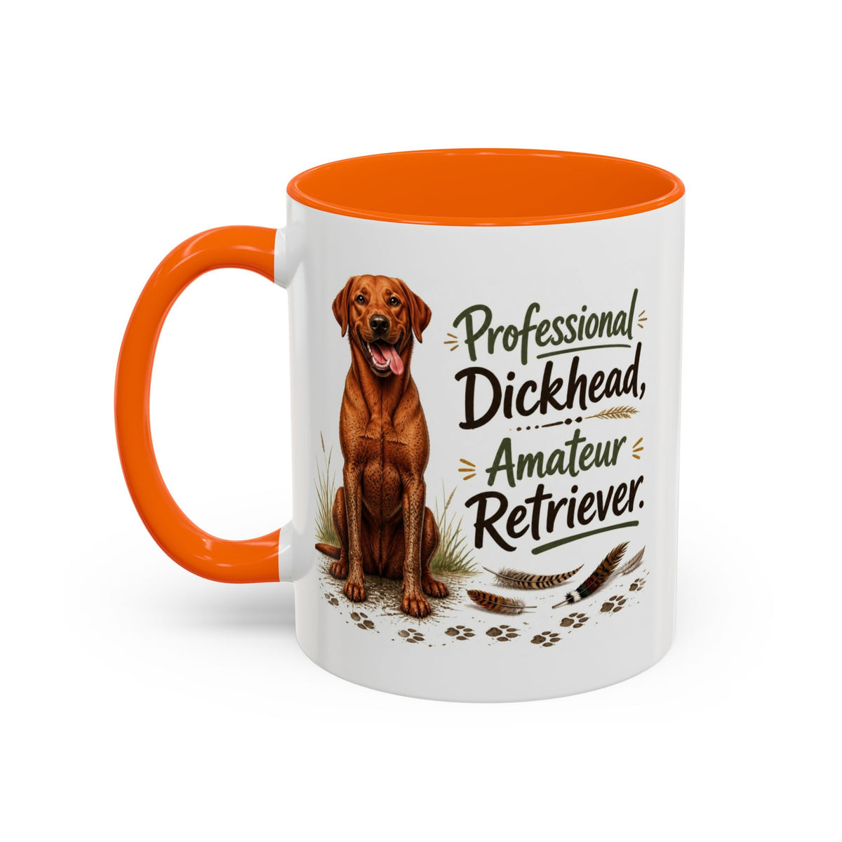 Funny Fox Red Labrador Mug - Professional Dickhead, Amateur Retriever, Working Gun Dog Gift, Pheasant Shooting Mug, 11oz