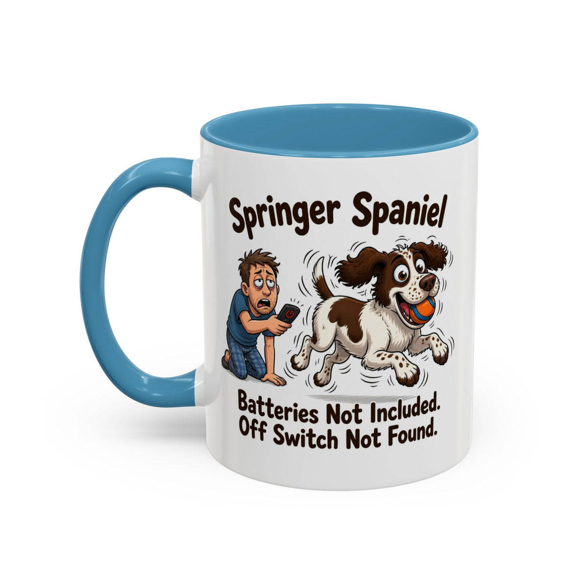 Off Switch Mug - Springer - Liver & White - Man