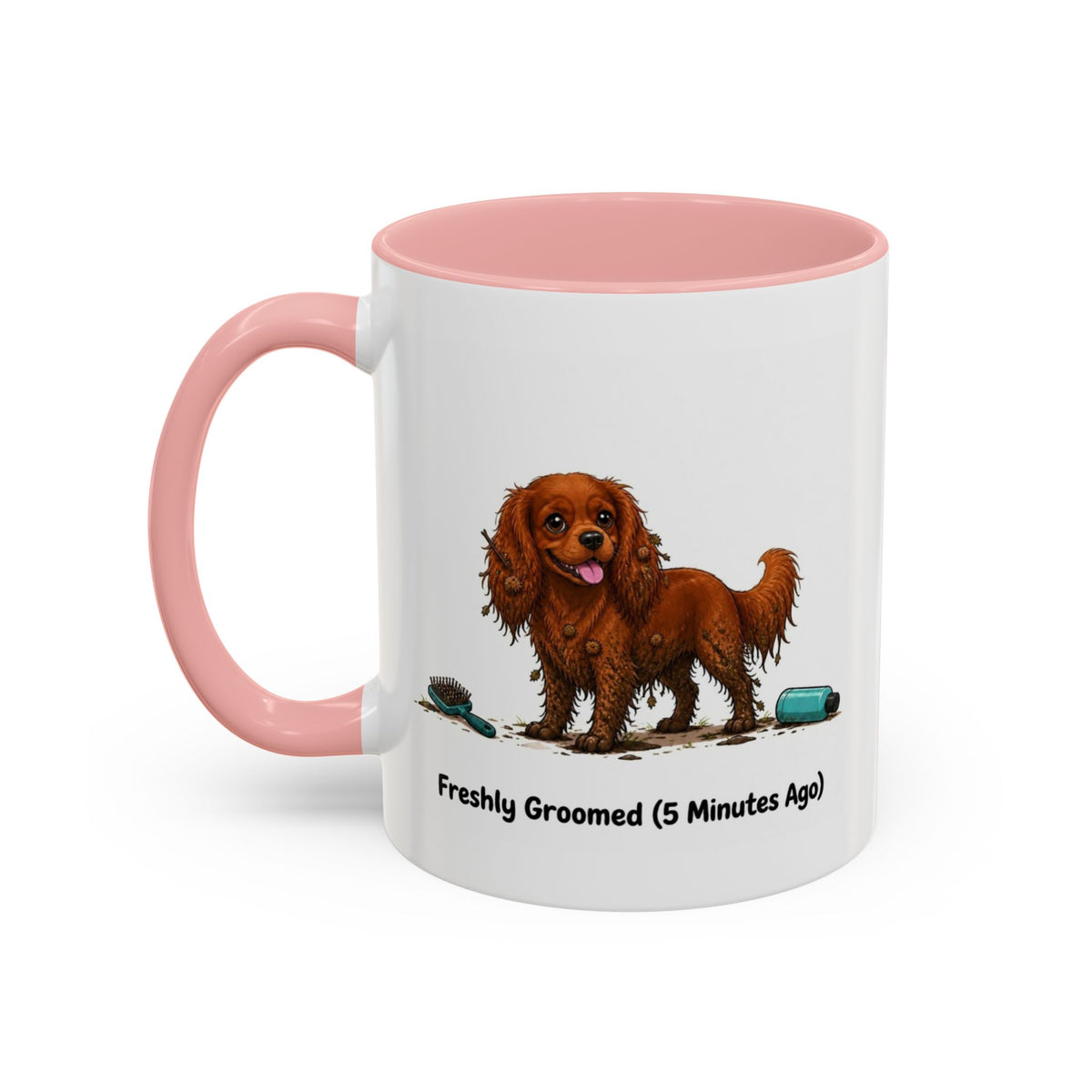 Freshly Groomed Mug - Cavalier King Charles Spaniel - Ruby