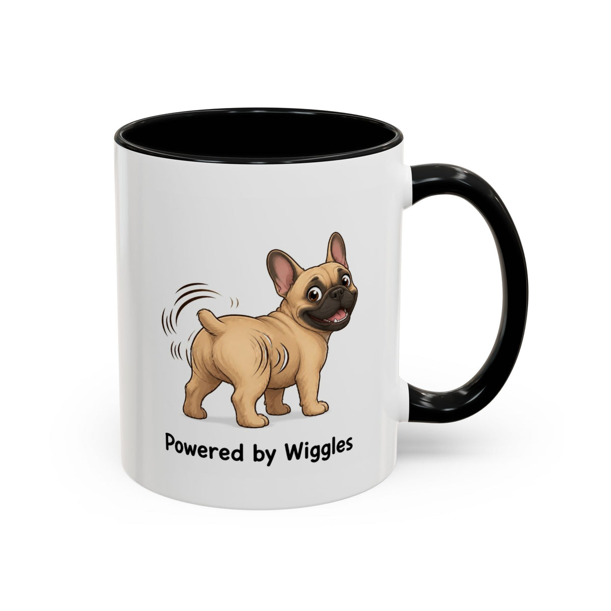 Powered by Wiggles Mug - French Bulldog - Fawn