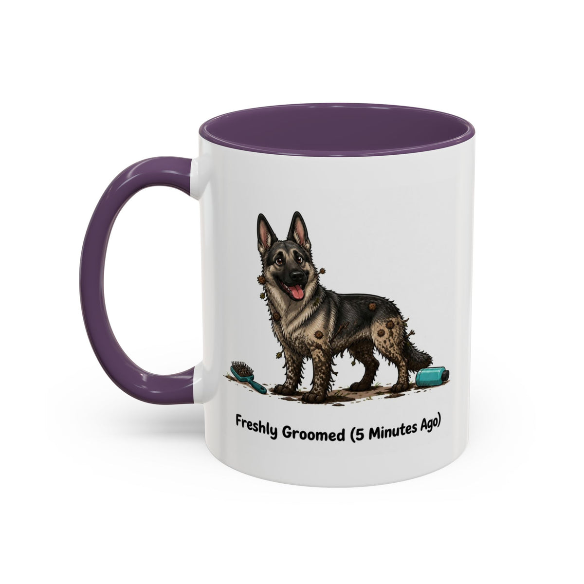 Freshly Groomed Mug - German Shepherd - Sable