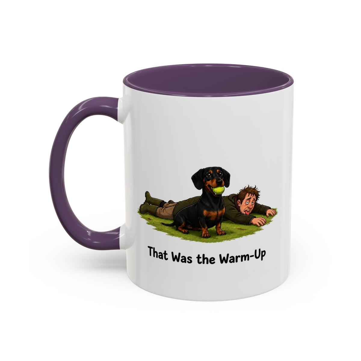 Warm-Up Mug - Mini Smooth Dachshund - Black & Tan - Man