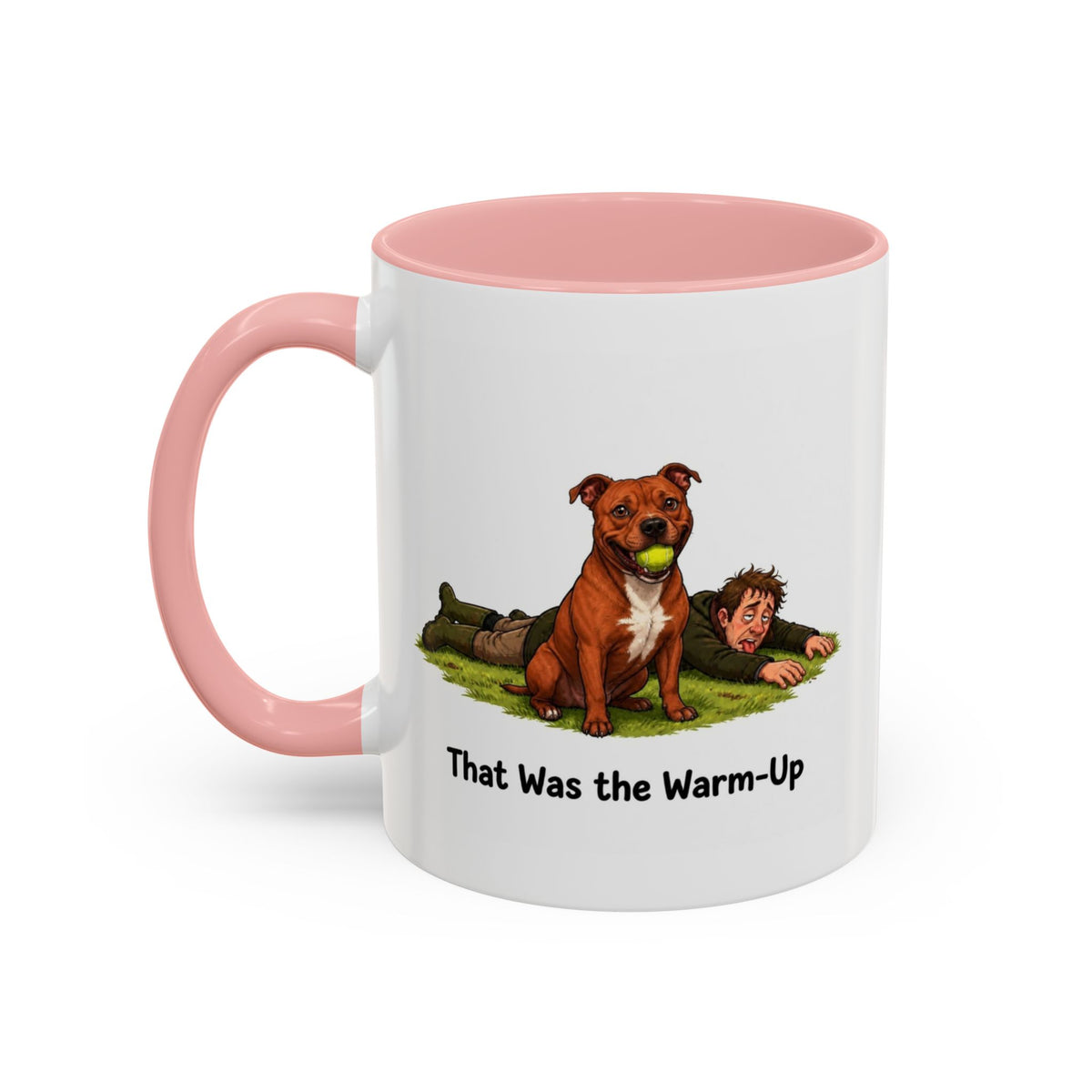 Warm-Up Mug - Staffordshire Bull Terrier - Red - Man