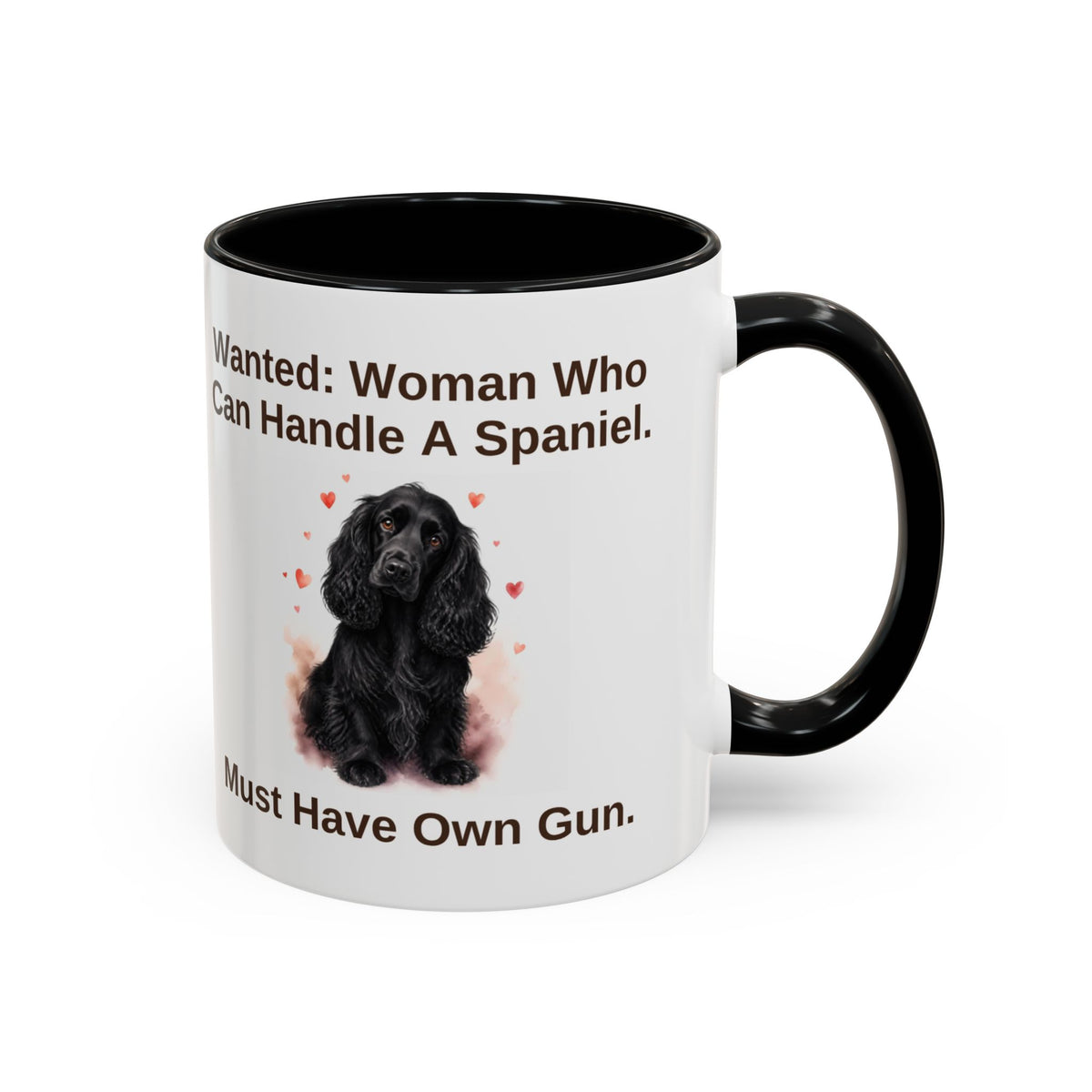 Wanted Mug - Cocker Spaniel - Black - Woman