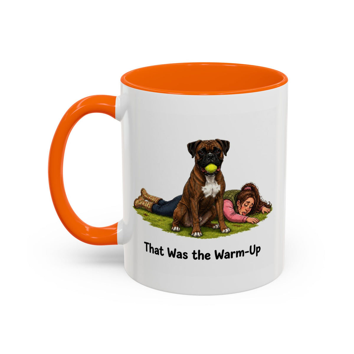 Warm-Up Mug - Boxer - Brindle - Woman