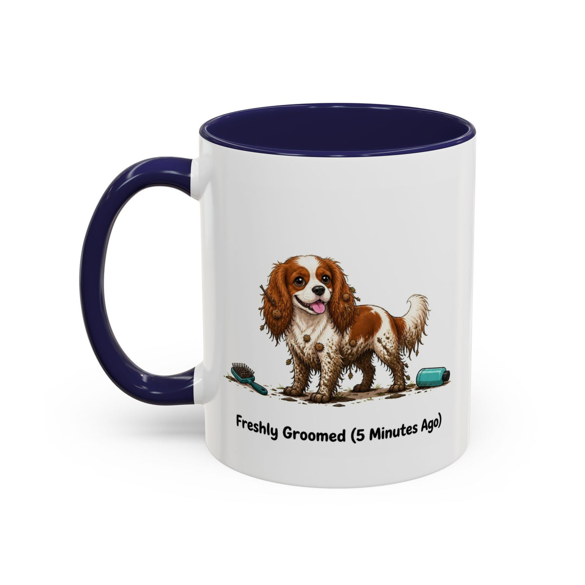 Freshly Groomed Mug - Cavalier King Charles Spaniel - Blenheim