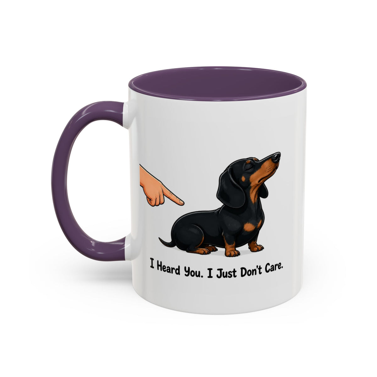 I Heard You Mug - Dachshund - Black & Tan
