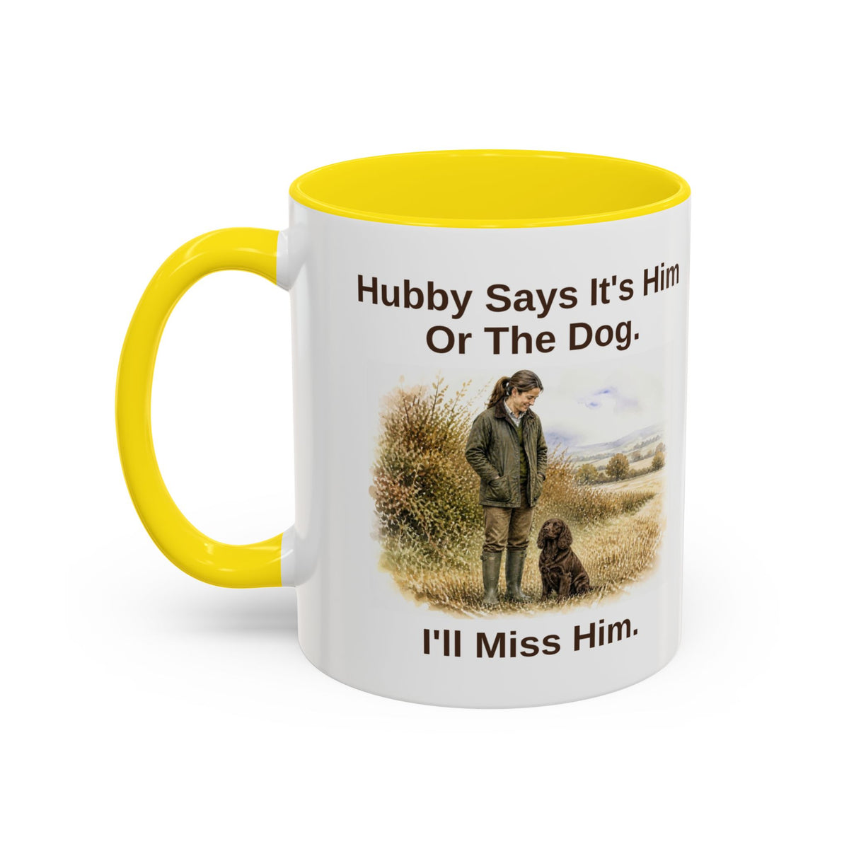 Hubby Says Mug - Cocker Spaniel - Brown - Brunette