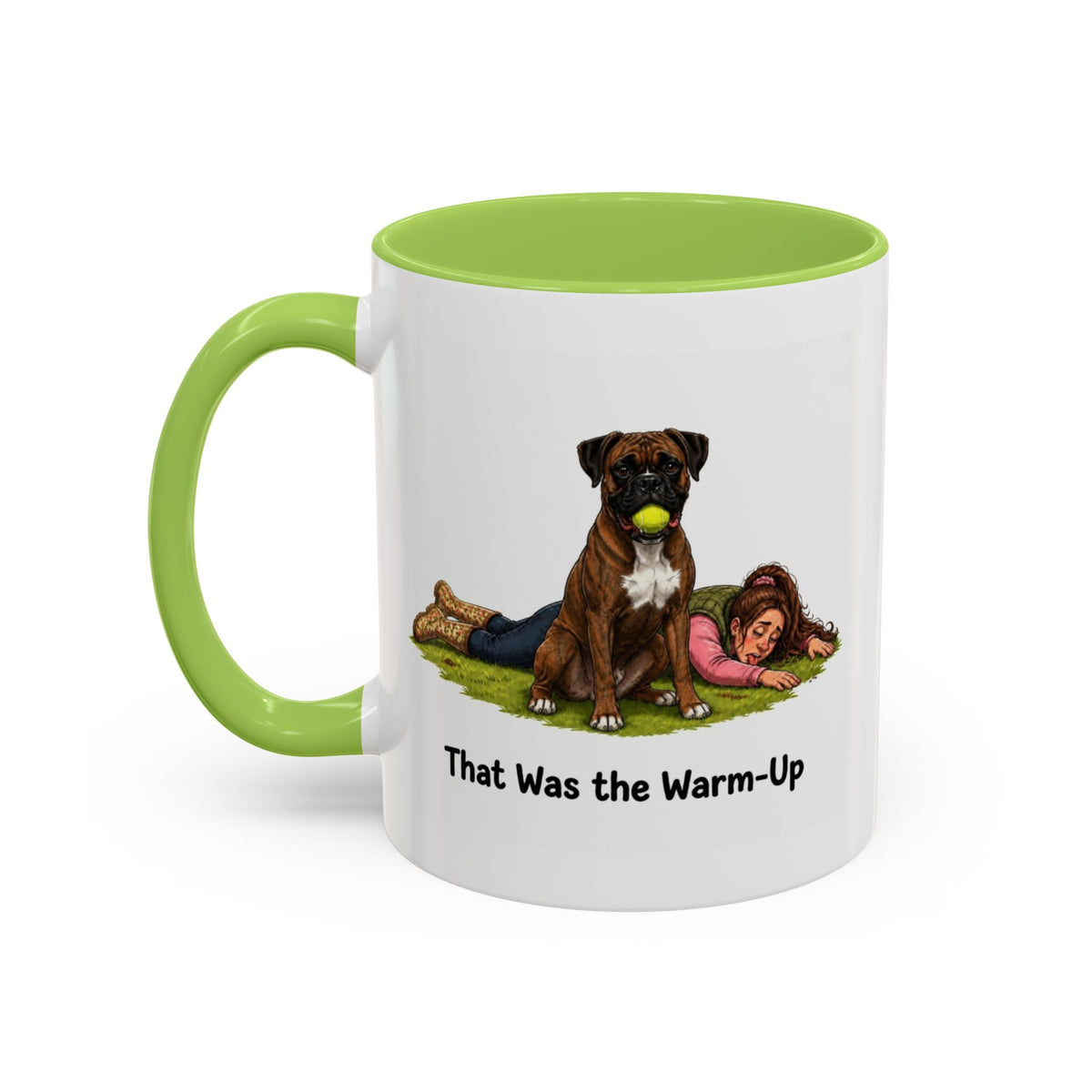 Warm-Up Mug - Boxer - Brindle - Woman