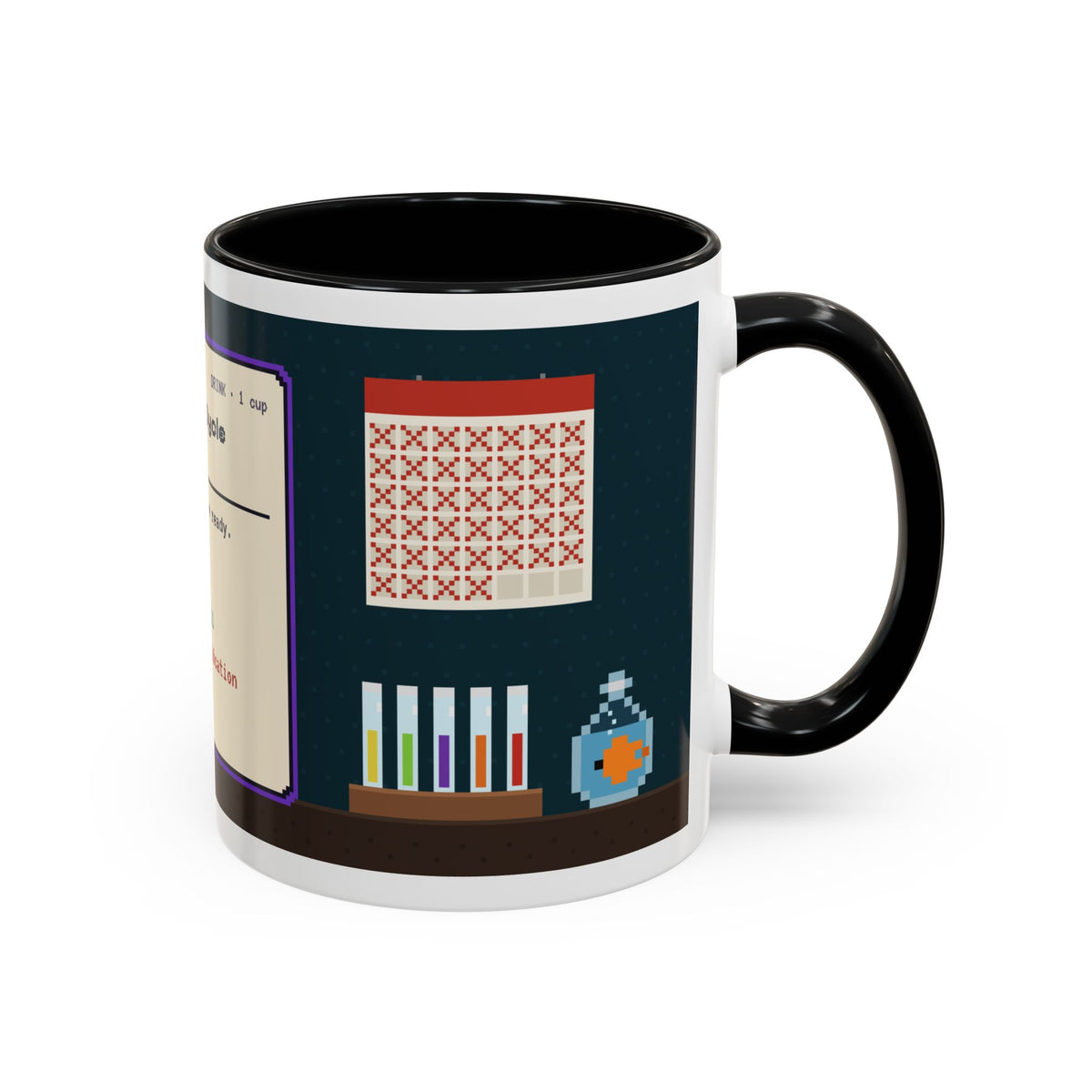 Nitrogen Cycle Coffee pixel art aquarium mug, 11oz ceramic – view 5