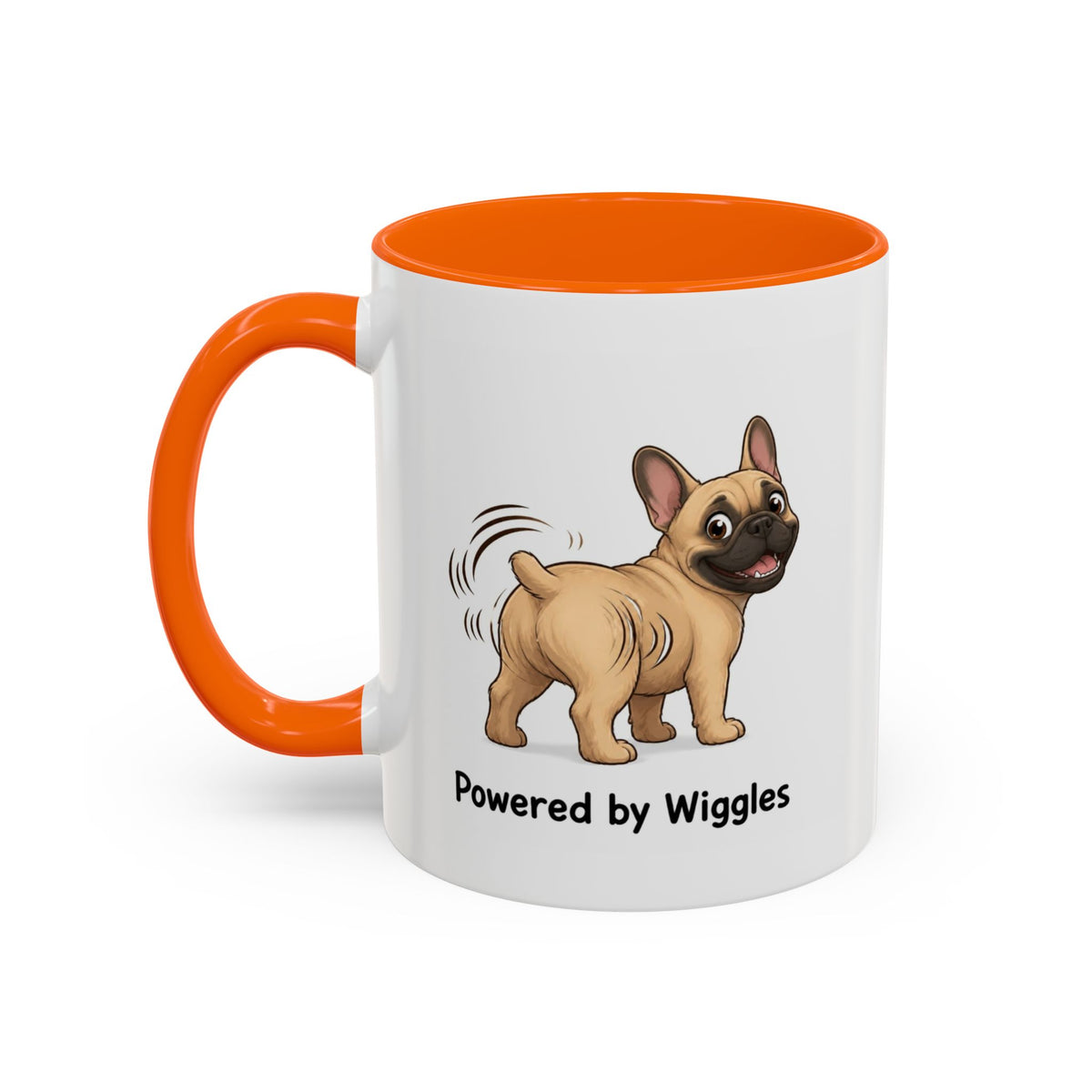 Powered by Wiggles Mug - French Bulldog - Fawn