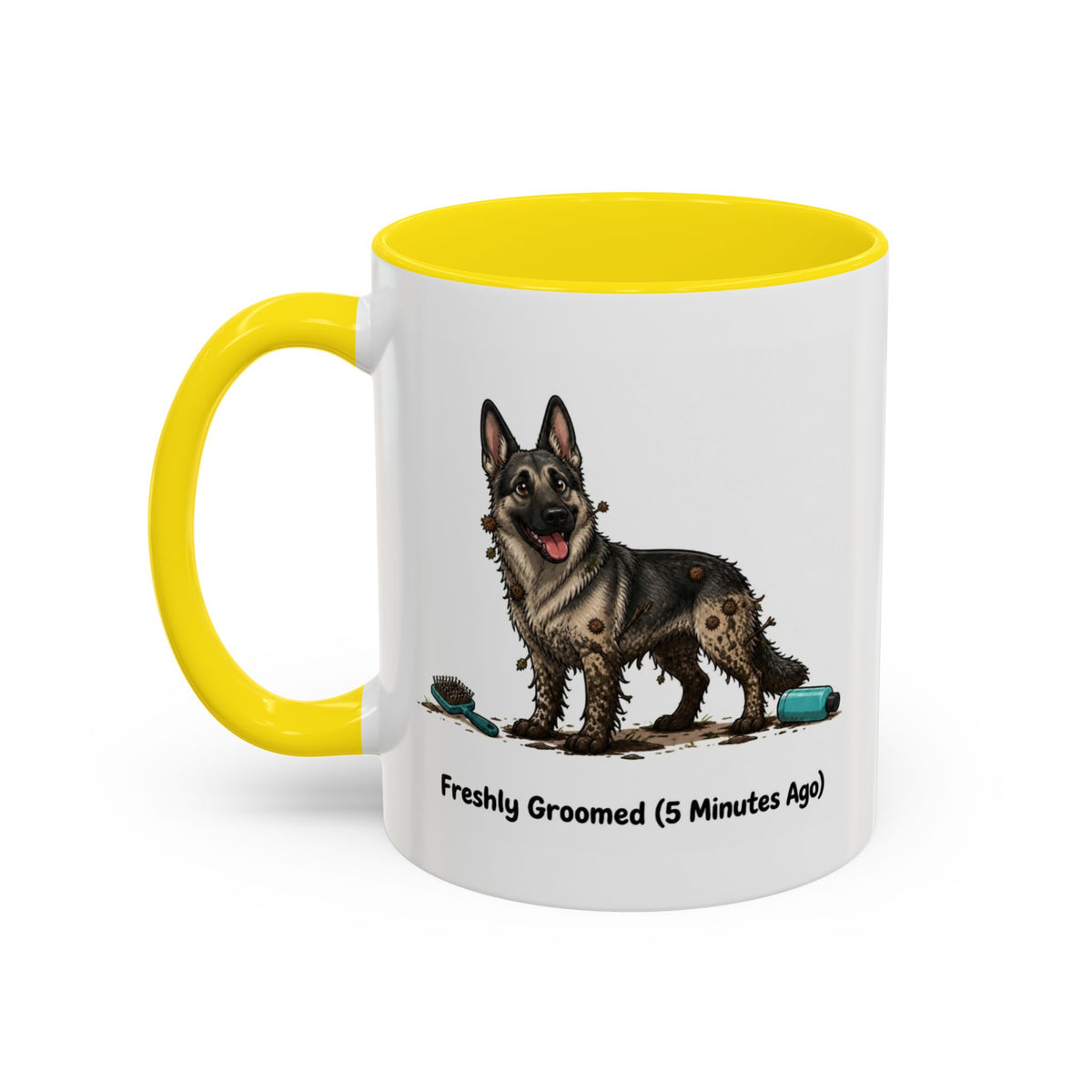Freshly Groomed Mug - German Shepherd - Sable