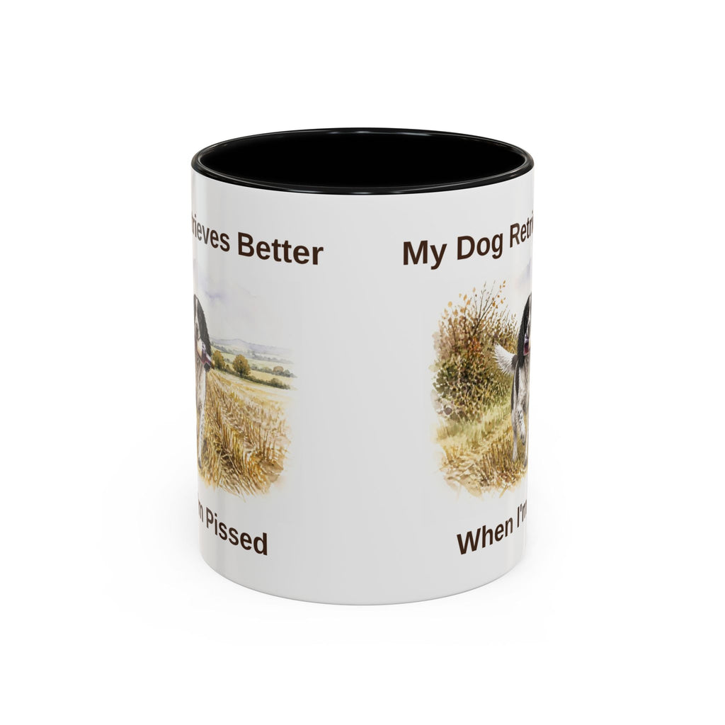 Retrieves Better Mug - Springer Spaniel - Black & White